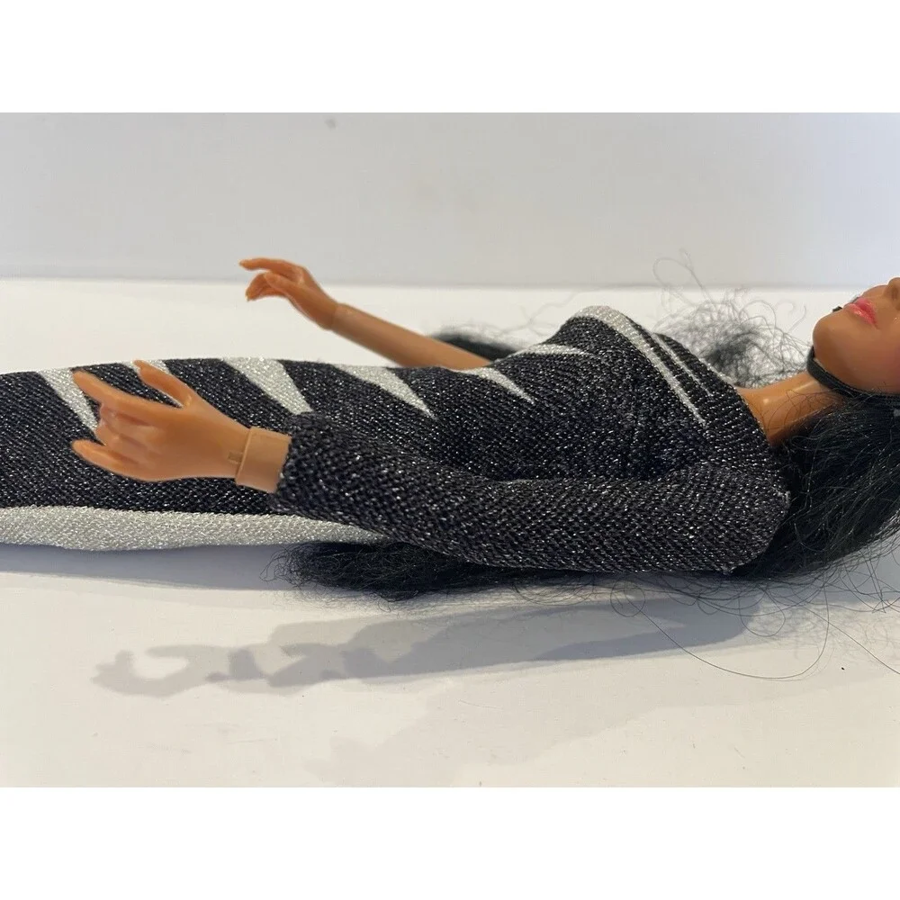 Vintage 1976 Mego Cher Doll in Electric Feathers Dress 12” Cher doll Rare
